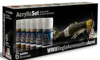 Italeri Set Peintures Avions Italie 2.GM